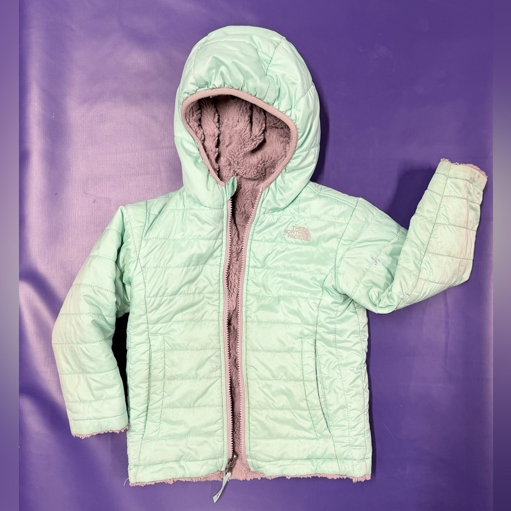 The North Face Light Green Puffer Jacket